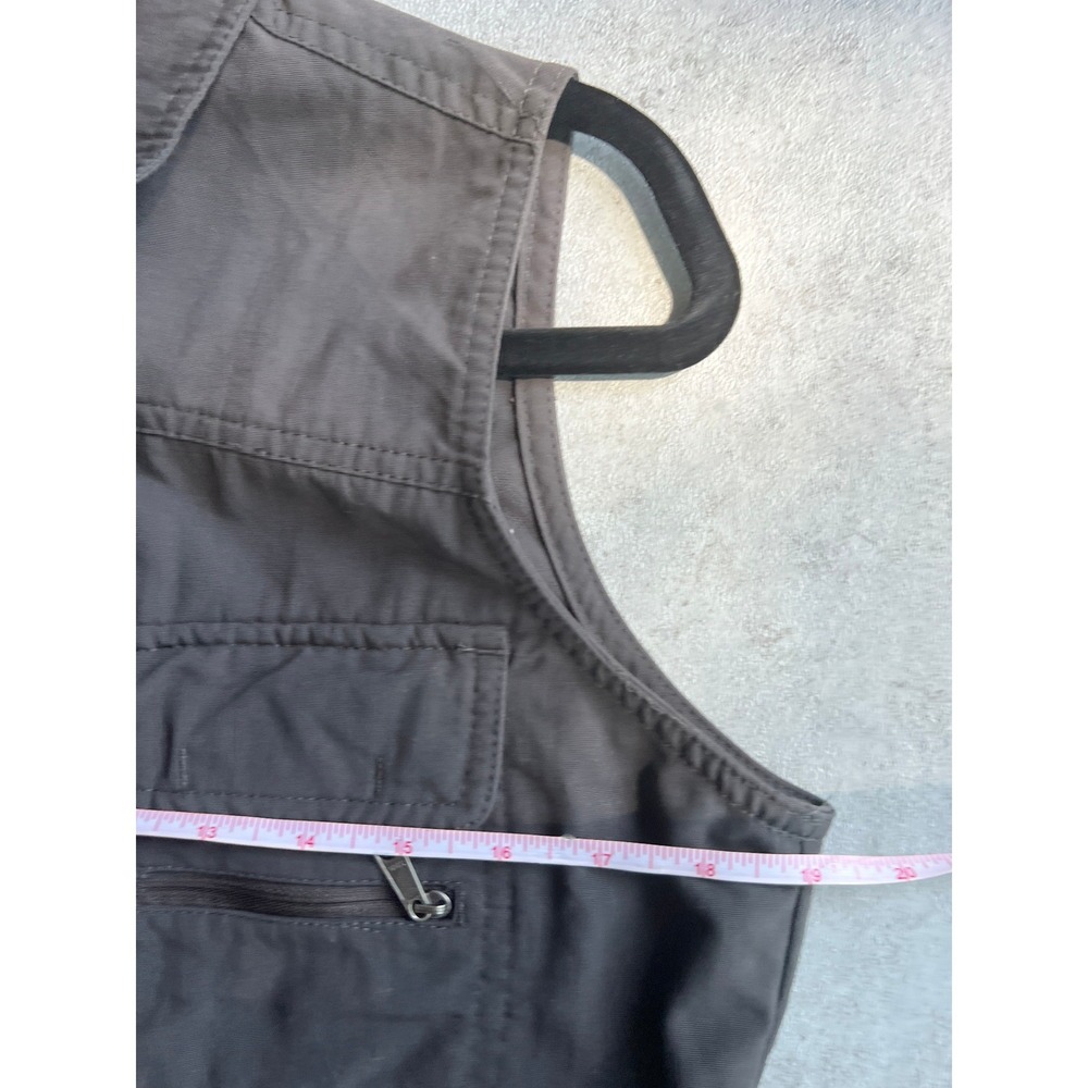 Columbia Utility Vest Womens Small Gray Cargo Gorpcore Hiking Safari Camping - Picture 10 of 11